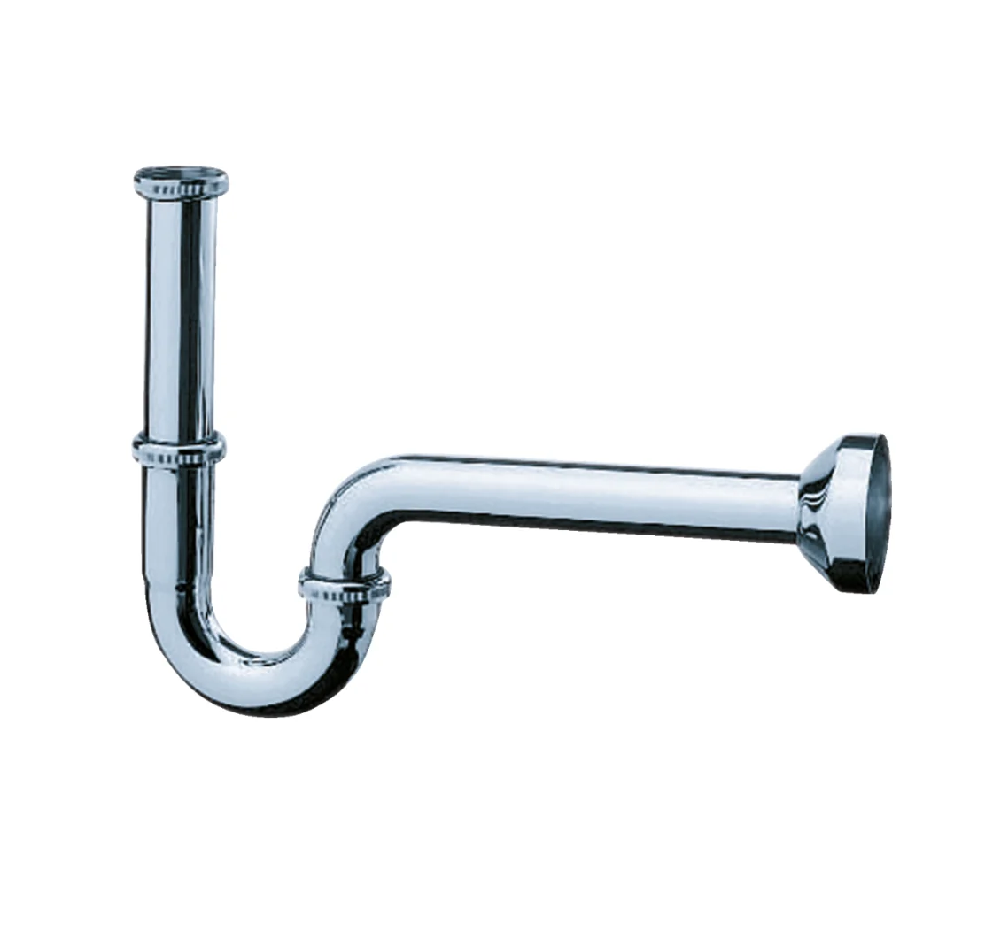 Сифон, Hansgrohe, для раковины, трубчатый, 1 1/4", цвет-хром