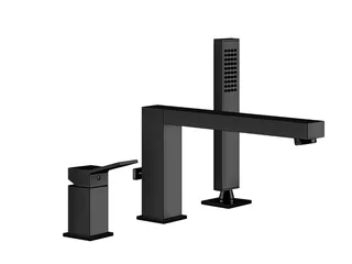 Смеситель для ванны и душа, Gessi, Rettangolo K, цвет-Black XL