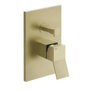 Смеситель для душа, Gessi, Rettangolo K, на 2 потребителя, цвет-Brushed Brass PVD