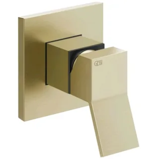 Смеситель для душа, Gessi, Rettangolo K, на 1 потребитель, цвет-Brushed Brass PVD — иконка