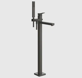 Смеситель для ванны и душа, Gessi, Rettangolo K, напольный, цвет-Black Metal Brushed PVD — иконка