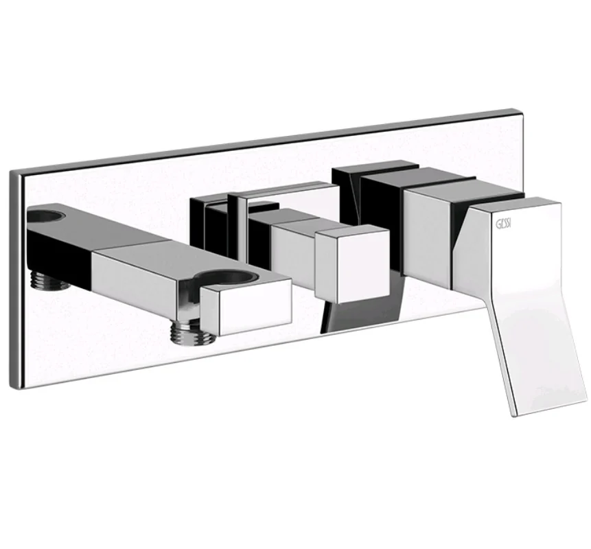 Смеситель для душа, Gessi, Rettangolo K, на 2 потребителя, цвет-хром