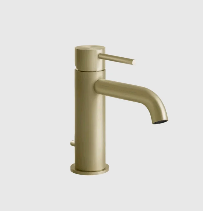 Смеситель для раковины, Gessi, 316 Flessa, цвет-Brushed Brass PVD
