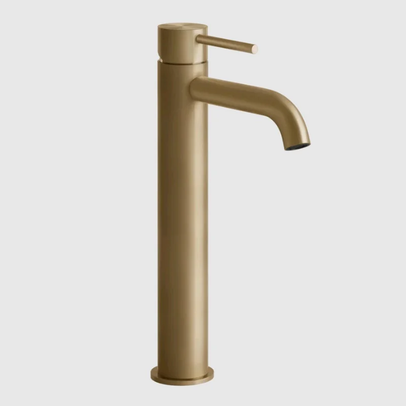 Смеситель для раковины, Gessi, 316 Flessa, цвет-Warm Bronze Brushed PVD