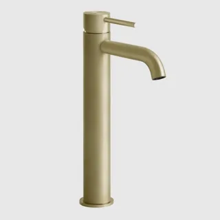 Смеситель для раковины, Gessi, 316 Flessa, цвет-Brushed Brass PVD — иконка