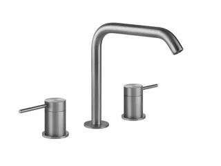 Смеситель для раковины, Gessi, Flessa, цвет-Steel Brushed