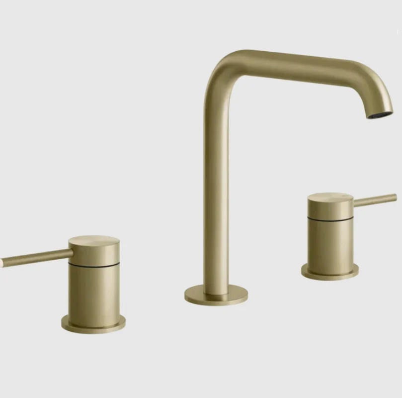 Смеситель для раковины, Gessi, 316 Flessa, цвет-Brushed Brass PVD