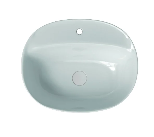 Раковина, Scarabeo, Skinny, шгв 500*400*150, отверстия для смесителя-1, цвет-Lime