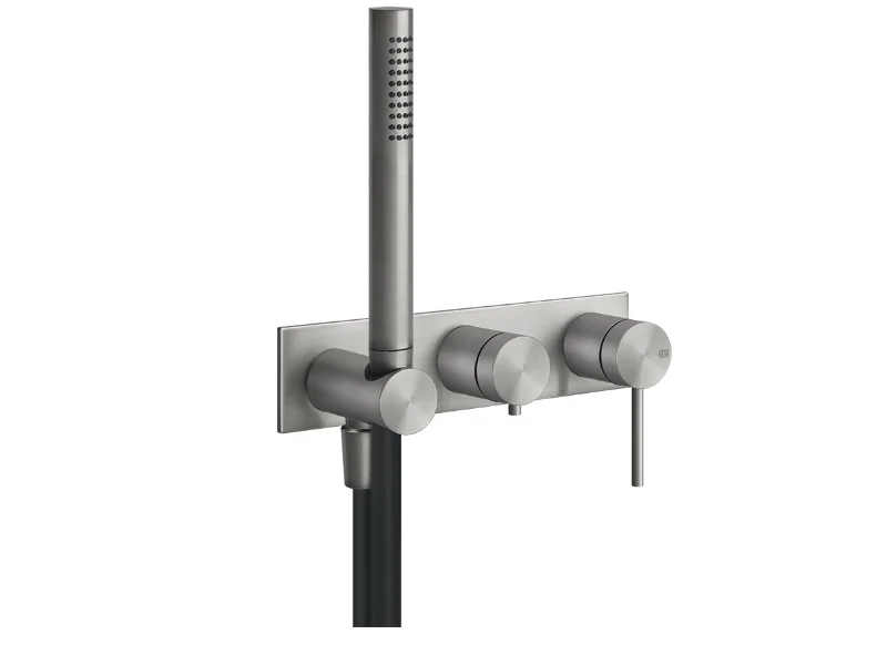 Смеситель для душа, Gessi, Shower316, цвет-Steel Brushed