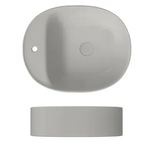 Раковина, Scarabeo, Skinny, шгв 500*400*150, отверстия для смесителя-1, цвет-Pearl