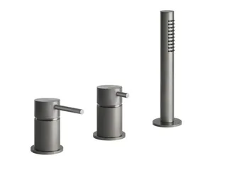 Смеситель для ванны и душа, Gessi, BATH316, цвет-Copper Brushed PVD