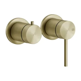 Смеситель для душа, Gessi, 316 Bath-Shower, на 2 потребителя, цвет-Brushed Brass PVD — иконка