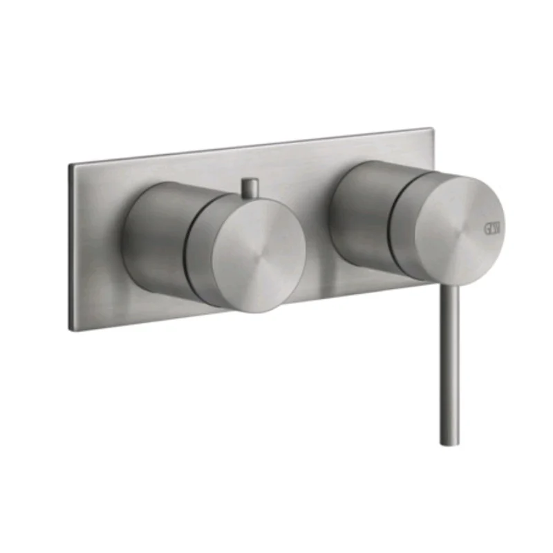 Смеситель для душа, Gessi, 316 Bath-Shower, на 2 потребителя, цвет-Steel Brushed