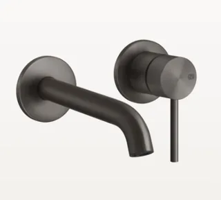 Смеситель для раковины, Gessi, Flessa, цвет-Black Metal Brushed PVD