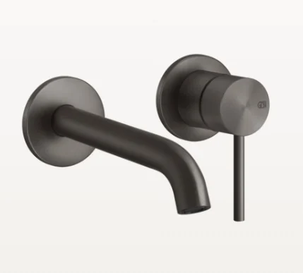 Смеситель для раковины, Gessi, Flessa, цвет-Black Metal Brushed PVD