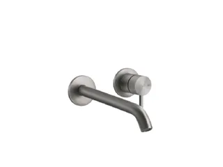 Смеситель для раковины, Gessi, Flessa, цвет-Warm Steel Brushed PVD