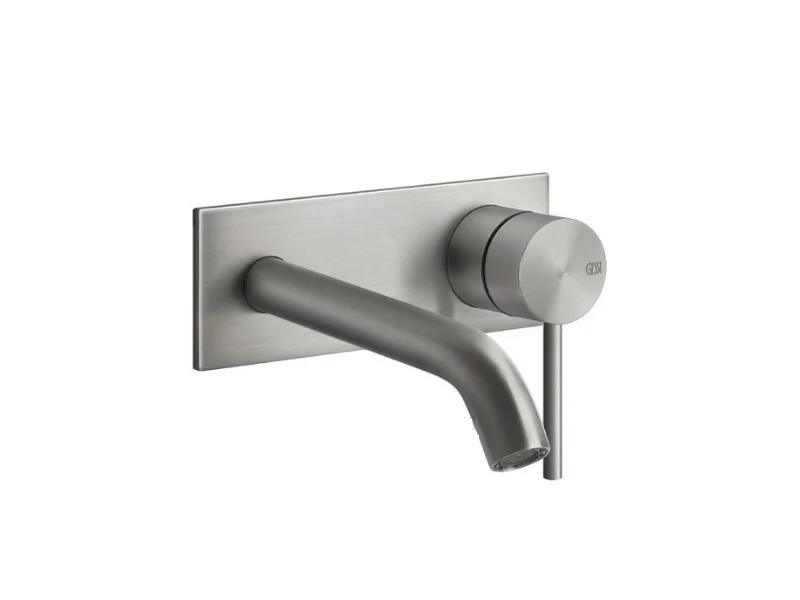 Смеситель для раковины, Gessi, Flessa, цвет-Steel Brushed