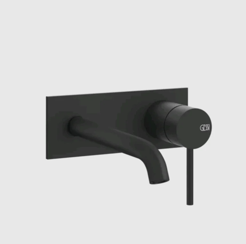 Смеситель для раковины, Gessi, 316 Flessa, цвет-черный матовый