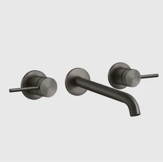 Смеситель для раковины, Gessi, 316 Flessa, цвет-Black Metal Brushed PVD