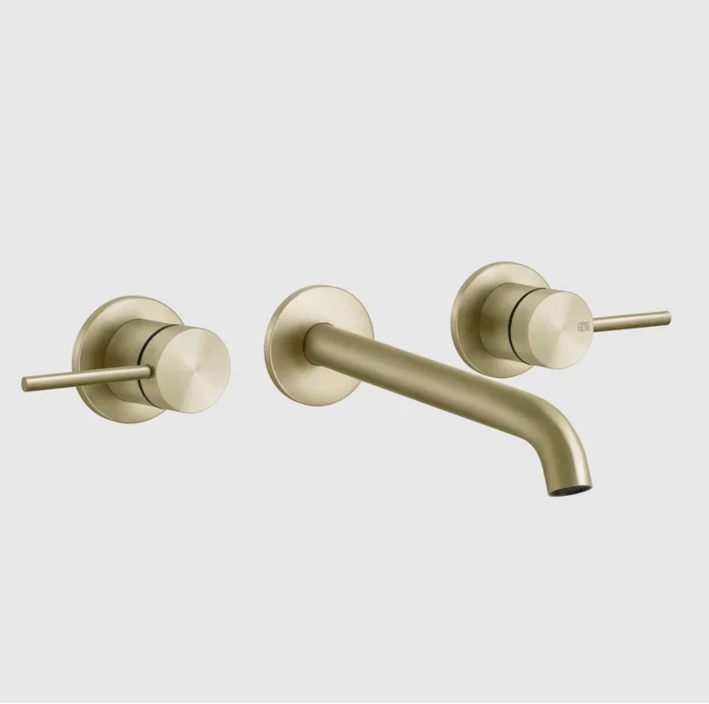 Смеситель для раковины, Gessi, 316 Flessa, цвет-Brushed Brass PVD