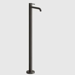 Смеситель для раковины, Gessi, 316 Flessa, напольный, цвет-Black Metal Brushed PVD
