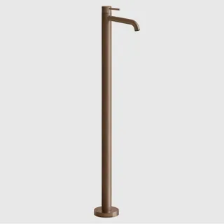 Смеситель для раковины, Gessi, 316 Flessa, напольный, цвет-Copper Brushed PVD