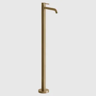 Смеситель для раковины, Gessi, 316 Flessa, напольный, цвет-Warm Bronze Brushed PVD