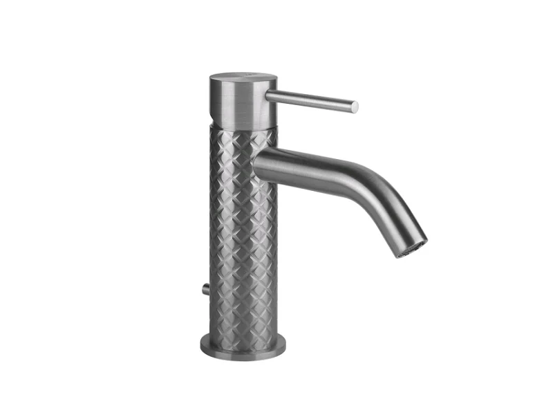 Смеситель для раковины, Gessi, Intreccio, цвет-Steel Brushed