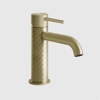 Смеситель для раковины, Gessi, 316 Intreccio, цвет-Brushed Brass PVD — иконка