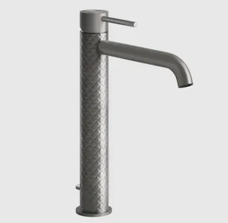 Смеситель для раковины, Gessi, 316 Intreccio, цвет-Steel Brushed