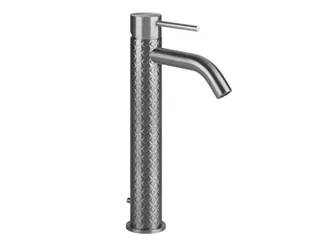 Смеситель для раковины, Gessi, Intreccio, цвет-Steel Brushed