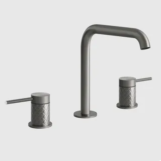 Смеситель для раковины, Gessi, 316 Intreccio, цвет-Steel Brushed