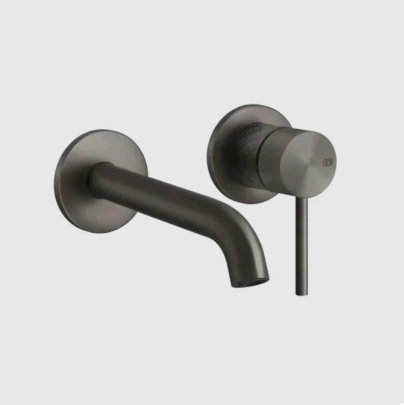 Смеситель для раковины, Gessi, 316 Intreccio, цвет-Black Metal Brushed PVD