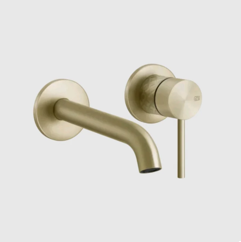 Смеситель для раковины, Gessi, 316 Intreccio, цвет-Brushed Brass PVD