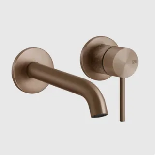 Смеситель для раковины, Gessi, 316 Intreccio, цвет-Copper Brushed PVD