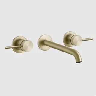 Смеситель для раковины, Gessi, 316 Intreccio, цвет-Brushed Brass PVD