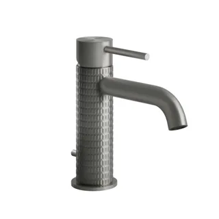 Смеситель для раковины, Gessi, 316 Meccanica, цвет-Steel Brushed