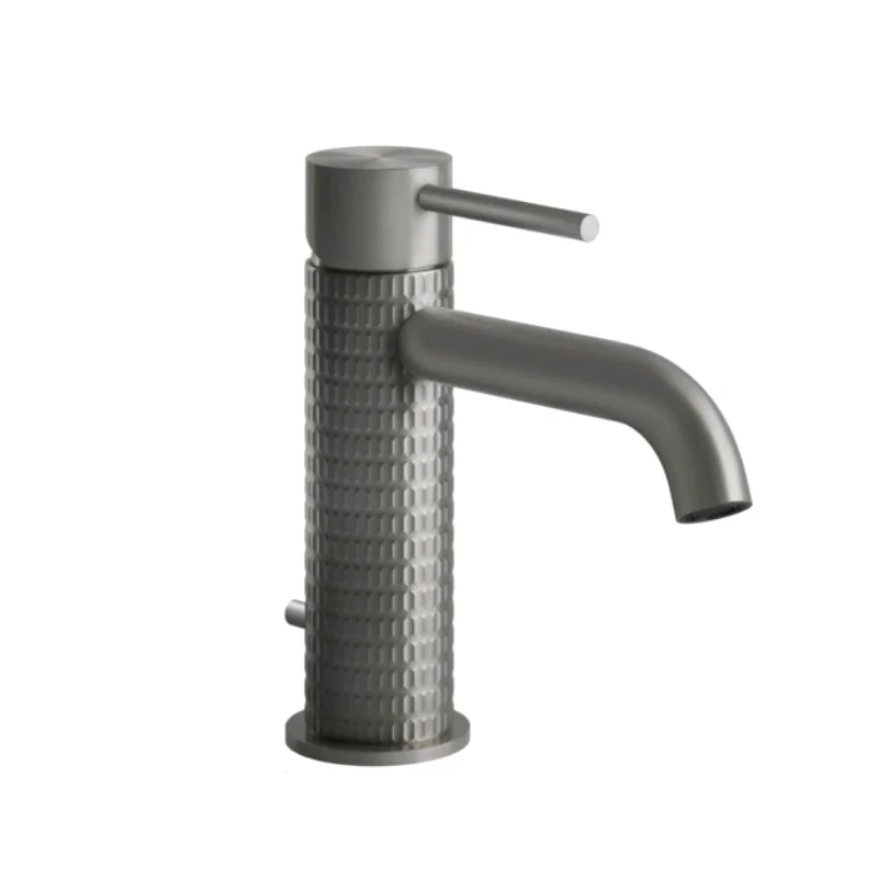 Смеситель для раковины, Gessi, 316 Meccanica, цвет-Steel Brushed
