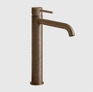 Смеситель для раковины, Gessi, 316 Meccanica, цвет-Copper Brushed PVD