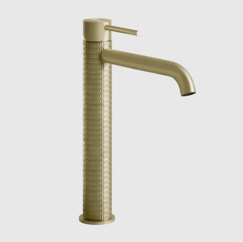 Смеситель для раковины, Gessi, 316 Meccanica, цвет-Brushed Brass PVD