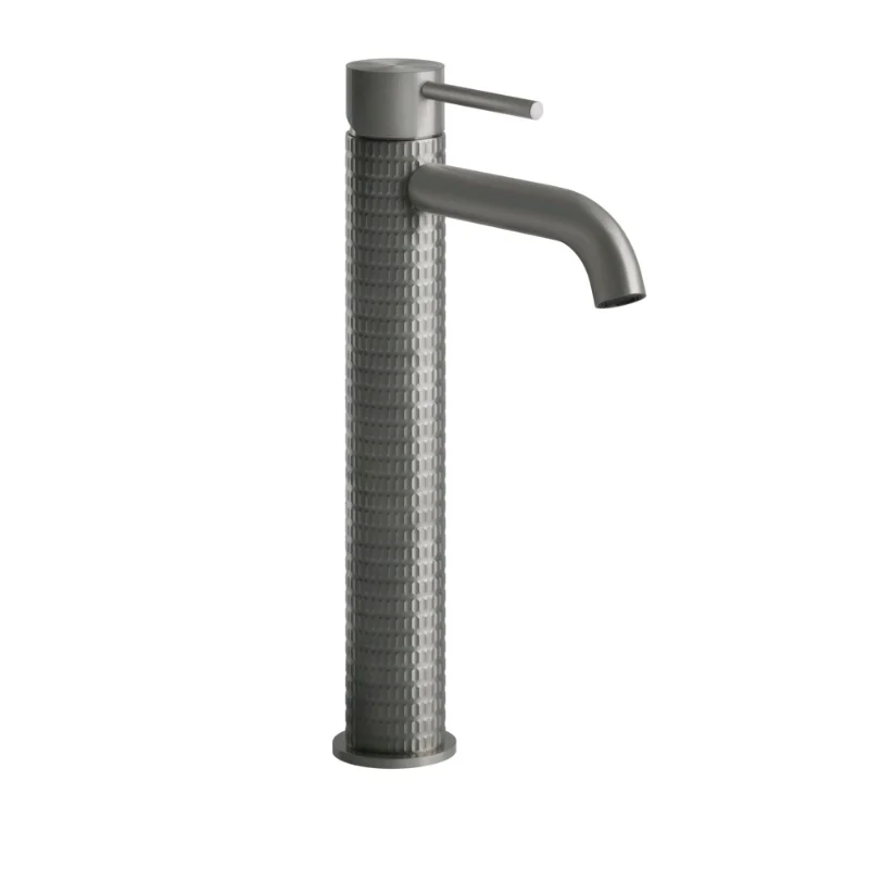 Смеситель для раковины, Gessi, 316 Meccanica, цвет-Steel Brushed