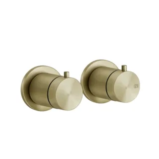 Смеситель для душа, Gessi, 316 Bath-Shower, на 1 потребитель, цвет-Brushed Brass PVD — иконка