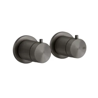 Смеситель для душа, Gessi, 316 Bath-Shower, на 2 потребителя, цвет-Warm Bronze Brushed PVD