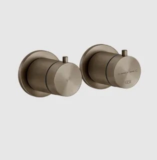 Смеситель для душа, Gessi, 316 Bath-Shower, на 3 потребителя, цвет-Coffee Bronze Brushed PVD