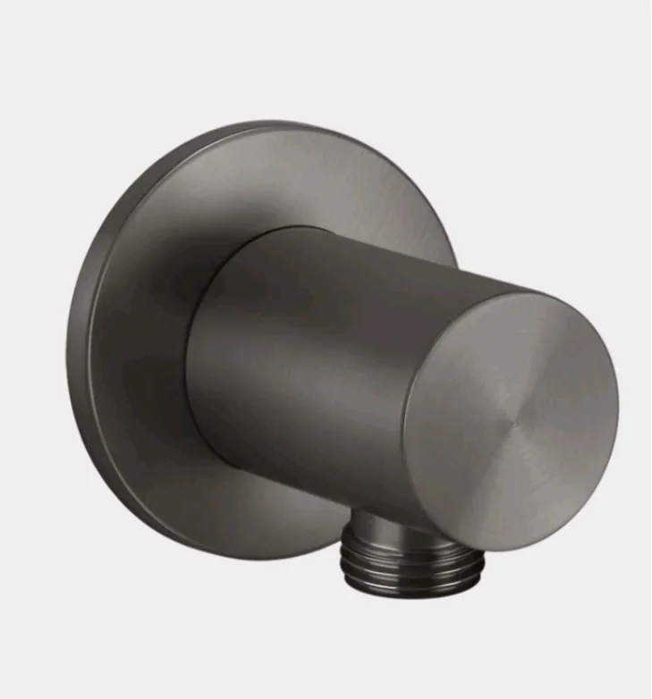 Шланговое подсоединение, Gessi, 316 Bath-Shower, цвет-Black Metal Brushed PVD