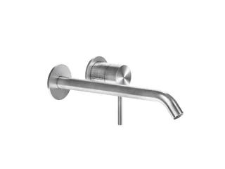 Смеситель для раковины, Gessi, Meccanica, цвет-Steel Brushed