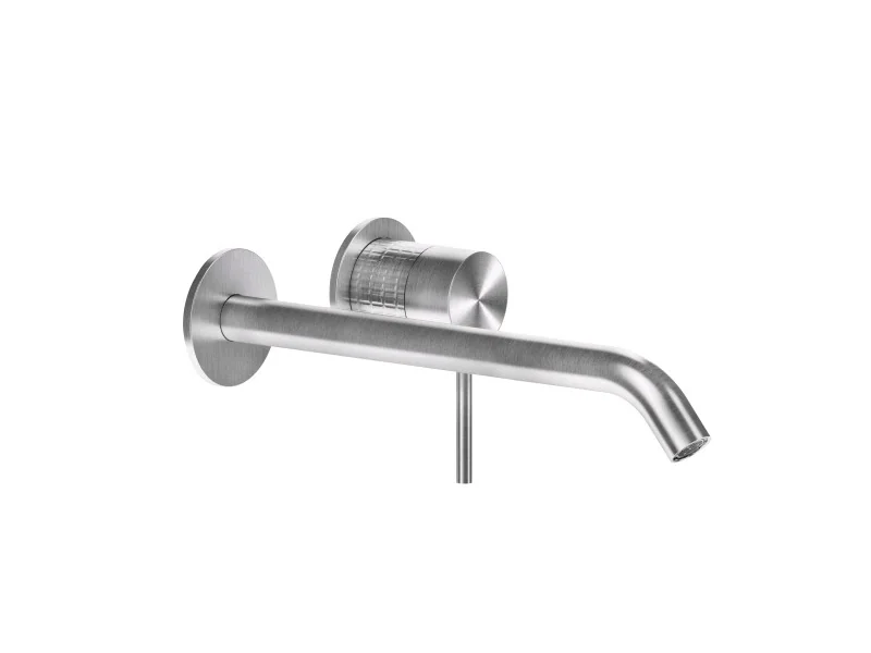 Смеситель для раковины, Gessi, Meccanica, цвет-Steel Brushed