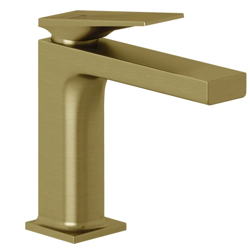 Смеситель для раковины, Kludi, DECUS, EcoPlus, цвет-Brushed Gold