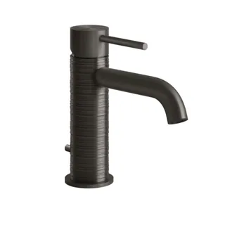 Смеситель для раковины, Gessi, 316 Trame, цвет-Black Metal Brushed PVD