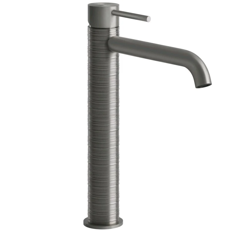 Смеситель для раковины, Gessi, 316 Trame, цвет-Steel Brushed
